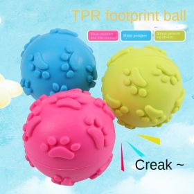 Paw Print Squeaky Ball Set - 3 Pack